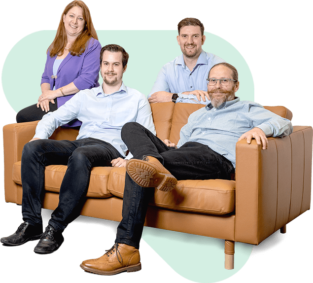 TechWyse management team sitting on sofa