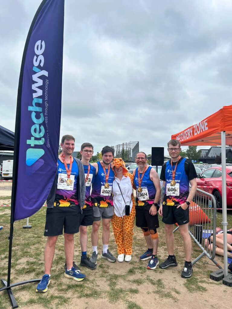TechWyse team supporting mind at their stand at colchester stampede 2025